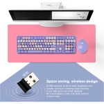 Teclado y Ratón Inalámbricos, Soporte Ajustable, Teclado de Máquina de Escribir Retro para PC - Imagen 2