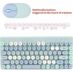 JAWL Combinación de Ratón y Teclado Inalámbrico Compatibilidad con Ratón y Teclado Inalámbrico para PC (Azul) - Imagen 4