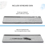 Seenda - Teclado y ratón inalámbricos (2,4 GHz, silencioso, USB, Teclado numérico con Teclado numérico para computadora, Escritorio, PC, portátil, Superficie, Smart TV y Windows 10/8/7 - Negro - Imagen 3