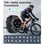 FOXBOX Reloj Inteligente Hombre con 3 Correas,1.43" AMOLED Smartwatch Hombre Llamadas Bluetooth, 100+Modos Deportivos,Monitor de Sueño,Pulsómetro IP68 Smartwatch para Android iOS Plata - Imagen 4