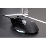 Rapoo VPRO VT900 - Ratón inalámbrico para Videojuegos, Teclas programables de 12.400 dpi Sensor LED Multicolor, Sistema de iluminación ergonómico para diestros, PC y Mac, Color Negro - Imagen 4