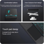 GUPENAA Funda con Teclado para Samsung Galaxy Tab A9+/A9 Plus 11'' 2023 (SM-X210/X216/X218), Contiene Ñ, 7 Colores Retroiluminados, Teclado Bluetooth Inalámbrico Magnético Desmontable con Ratón - Imagen 6