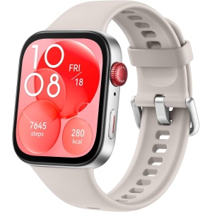 HUAWEI Watch FIT 3, Pantalla AMOLED de 1.82 Pulgadas, Diseño Ultrafino, Llamadas por Bluetooth, hasta 10 días de batería, Compatible con Android & iOS, Blanco