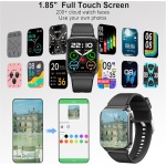 Reloj Inteligente Hombre Mujer Llamada Bluetooth 1.85" Smartwatch Pulsómetro, Monitor de Sueño, Pulsera Actividad 110+ Modos Deportivos Podómetro Cronómetros Impermeable IP68 Reloj Digital Android iOS - Imagen 4
