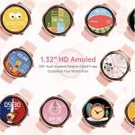 OUKITEL BT60 Reloj Inteligente Mujer - 1,32" HD AMOLED Smartwatch Mujer con Bluetooth 5.2, 100+ Modos Deportivos, DIY Esfera Reloj, Monitor Sueño, Podómetro, 5ATM Impermeable, para Android iOS, Rosa - Imagen 6