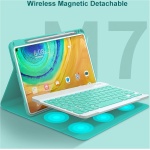 GUPENAA Verde, Funda Teclado Español (Incluye Ñ) para Huawei MatePad Pro 13.2 (PCE-W30), Retroiluminación de 7 Colores, Teclado Bluetooth Inalámbrico Magnético Desmontable con Ratón - Imagen 3