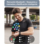 Parsonver Reloj Inteligente Mujer Hombre con Llamada, Smartwatch con 100+ Modos Deportivos, Monitor de Ritmo Cardíaco y Sueño, Impermeable IP68 Pulsera Actividad para iOS Android, Negro, SPROD1 - Imagen 3