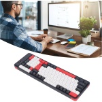 Teclado y Ratón Inalámbricos Combinados, Ratón de Teclado de Modo Dual Inalámbrico de 100 Teclas Bluetooth, Teclado Flotante Portátil de Teclas 1600DPI Ratón para PC Portátil de - Imagen 6
