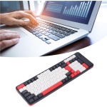 Teclado y Ratón Inalámbricos Combinados, Ratón de Teclado de Modo Dual Inalámbrico de 100 Teclas Bluetooth, Teclado Flotante Portátil de Teclas 1600DPI Ratón para PC Portátil de - Imagen 5
