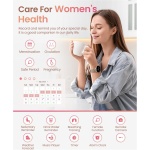 HASAKEI Reloj Inteligente Mujer con Llamadas Bluetooth 5.3, Smartwatch 1.39" con Seguimiento del Menstrual/120+ Modos Deportes/Pulsómetro/SpO2/Monitor Sueño/WhatsApp IP68 Android iOS Oro, Regalo Mujer - Imagen 5