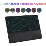 EHLCYS Funda con Teclado Touchpad para Xiaomi Redmi Pad SE 11 Pulgadas 2023, Teclado Bluetooth Inalámbrico Desmontable Retroiluminado De 7 Colores, Contraportada Ultrafina TPU con Ratón,Mint Green - Imagen 2
