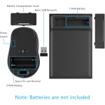 Yeemie Pro Teclado Numérico y ratón Combo, 2.4G Teclado Numérico y Mouse USB Ultradelgado Portátil para Computadora Portátil, Computadora de Escritorio, PC, Solo un Receptor USB - Imagen 4