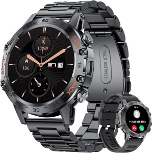 LIGE Reloj Inteligente para Hombre, con Llamada Bluetooth, 1,39 Pulgadas, HD,Reloj Inteligente con Frecuencia Cardíaca, Monitor de Sueño/Podómetro, 111 Modos Deportivos IP68, Impermeable,