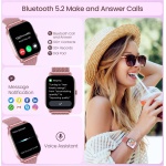 Reloj Inteligente Mujer Smartwatch con Llamadas: 1.83" Podometro Pulsera de Actividad Pulsometro Presion Arterial Sueño 100+ Modos Deportivos Smart Watch Women IP67 Impermeable para Android iPhone - Imagen 2