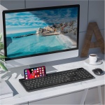 Seenda - Teclado y ratón inalámbricos (2,4 GHz, silencioso, USB, Teclado numérico con Teclado numérico para computadora, Escritorio, PC, portátil, Superficie, Smart TV y Windows 10/8/7 - Negro - Imagen 8
