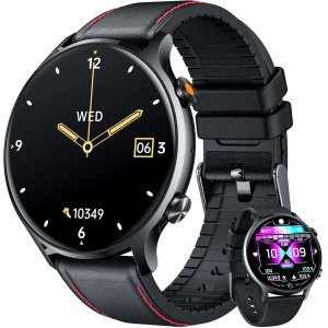 Reloj Inteligente Hombre Smartwatch con Llamadas - 1.39"Smart Watch Fitness Running Impermeable Podometro Pulsometro Presion Arterial Pulsera Actividad Redondo Reloj Deportivo Hombre para Android iOS