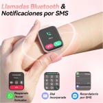 Fitpolo 1.8" Reloj Inteligente Mujer con Llamadas y Alexa Asistente,Smartwatch Mujer con IP68 Impermeable,Monitor de Pulsómetro/Sueño/SpO2,110+ Modos Deportes,Pulsera Actividad Mujer para Android/iOS - Imagen 2