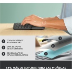 Logitech Ergo K860 Teclado inalámbrico y ergonómico - Teclado Partido y Ratón Ergonómico Lift Vertical para Zurdos, Bluetooth, USB, silencioso, Windows/macOS/iPadOS, Laptop, PC, QWERTY ESP - Gris - Imagen 3