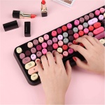 SADES - Juego de teclado y ratón inalámbricos, conectividad fiable de 2,4 GHz para PC, portátil, Smart TV y más (negro colorido) - Imagen 5