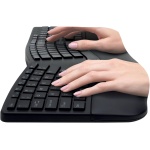 Kensington Kit Teclado y Ratón - Kit Teclado Pro Fit Ergo Ergonómico con Distribución de Teclas en Español, Ratón Ergo, Modo Dual 2.4 GHz y Bluetooh, Compatible con Chrome, macOS, Windows (K75406ES) - Imagen 2