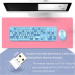 Onlywe - Teclado inalámbrico y ratón de 2,4 G con teclado numérico y ratón óptico, ergonómico, colores variados - Imagen 3