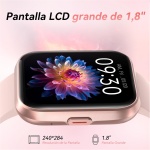 Fitpolo 1.8" Reloj Inteligente Mujer con Llamadas y Alexa Asistente,Smartwatch Mujer con IP68 Impermeable,Monitor de Pulsómetro/Sueño/SpO2,110+ Modos Deportes,Pulsera Actividad Mujer para Android/iOS - Imagen 5