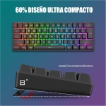 RedThunder Teclado Mecánico Alámbrico Gaming 60%,Retroiluminación RGB Dinámica,Ratón Celular Ligero de 7200 dpi,Teclado Ultra-Compacto 62 Teclas Anti-ghosting,Disposición QWERTY ES,para PC/PS5/Xbox - Imagen 8