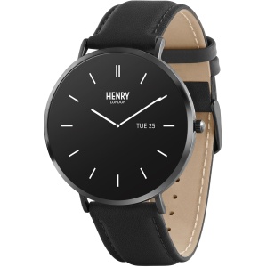 Henry London Reloj Digital para Hombres de Cuarzo con Correa en Cuero HLS65-0005