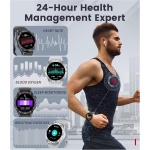 FOXBOX Reloj Inteligente Hombre con 3 Correas,1.43" AMOLED Smartwatch Hombre Llamadas Bluetooth, 100+Modos Deportivos,Monitor de Sueño,Pulsómetro IP68 Smartwatch para Android iOS Plata - Imagen 5