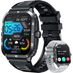 Reloj Inteligente Hombre Smartwatch con Llamadas: 2.0"Smart Watch 3ATM Impermeable Podómetro Pulsometro Sueño Presion Arterial 123 Modos Pulsera Actividad Reloj Deportivo Hombre para Android iOS - Imagen 1