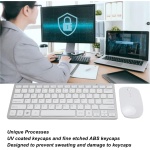 Vikye Combo de Teclado y Ratón Inalámbricos, Teclado de 78 Teclas, Ratón Ergonómico Ajustable de 3 dpi, Receptor USB de 2,4 GHz para Escritorio, PC, Tableta (Blanco Plateado) - Imagen 4