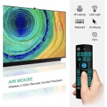 Duendhd RatóN de para TV Box, Mini Teclado InaláMbrico RatóN Remoto de Control Aprendizaje IR MX3 Pro RetroiluminacióN RGB - Imagen 3