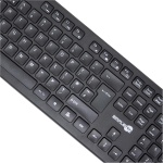 Simpletek - Kit de ratón y teclado negro inalámbrico 2,4 G (disposición Reino Unido) | Teclado numérico QWERTY | Teclado numérico ratón ergonómico 3 teclas receptor USB - Imagen 5