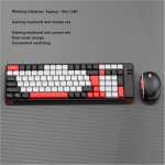 Teclado y Ratón Inalámbricos Combinados, Ratón de Teclado de Modo Dual Inalámbrico de 100 Teclas Bluetooth, Teclado Flotante Portátil de Teclas 1600DPI Ratón para PC Portátil de - Imagen 4