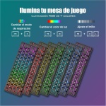 RedThunder Teclado Mecánico Alámbrico Gaming 60%,Retroiluminación RGB Dinámica,Ratón Celular Ligero de 7200 dpi,Teclado Ultra-Compacto 62 Teclas Anti-ghosting,Disposición QWERTY ES,para PC/PS5/Xbox - Imagen 2