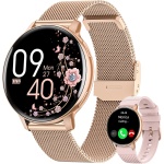 HASAKEI Reloj Inteligente Mujer con Llamadas Bluetooth 5.3, Smartwatch 1.39" con Seguimiento del Menstrual/120+ Modos Deportes/Pulsómetro/SpO2/Monitor Sueño/WhatsApp IP68 Android iOS Oro, Regalo Mujer - Imagen 1