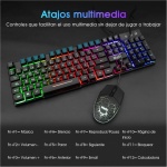 Mafiti RK101 Combo Teclado Español y Ratón,Teclado Retroiluminado y Ratón Gaming Retroiluminado, Sensación Mecánico Teclado, Ideal para Jugar y Trabajar - Imagen 6