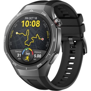 HUAWEI Watch GT 5 Pro 46mm Smartwatch, Silueta con Diseño Sofisticado, Deportes de Alto Nivel, Seguimiento de Salud, Monitoreo ECG, 14 Días de Duración, GPS, iOS y Android, Negro