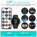 IDEALROYAL S52 Reloj Inteligente Hombre, 1.39" Smartwatch con Llamadas Bluetooth, Pulsómetro, Monitor de Sueño, Deportivos Impermeable IP68 Pulsera Actividad con 110+ Modos Deportivos para Android iOS - Imagen 3