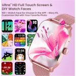 Reloj Inteligente Mujer Smartwatch con Llamadas: 1.83" Podometro Pulsera de Actividad Pulsometro Presion Arterial Sueño 100+ Modos Deportivos Smart Watch Women IP67 Impermeable para Android iPhone - Imagen 5