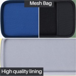 Lebakort Duro Caja Estuche Funda para Teclado Inalámbrico Logitech Pebble Keys 2 Combo K380s K380 + M350 Pebble Mouse Combo (Estuche Blanco Grisáceo) - Imagen 4
