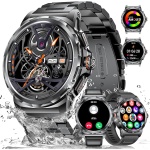 LIGE Reloj Inteligente Hombre Militar con Llamadas Bluetooth, 1.43" AMOLED Smartwatch Hombre con Pulsómetro Monitor de Sueño, IP68 Impermeable, 120+Modos Deportivos, Smartwatch para Android iOS - Imagen 1