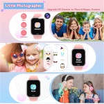 Lylica Reloj Inteligente Niños - Smartwatch Niño para y Niña con Podómetro, 19 Juegos, Llamadas, SOS, Música, Linterna, Juguetes para niños de 3-12 años Navidad Cumpleaños Regalo (Rosa) - Imagen 4