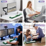 Combo de teclado y mouse inalámbricos, lindo y colorido de 104 teclas de tamaño completo, teclado retro inalámbrico y mouse inalámbrico para Windows, PC, laptop, escritorio, verde - Imagen 7