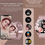 GIFTFIT Reloj Inteligente Mujer, Smartwatch Deportivo a Prueba de Agua IP68, 1.1inch Táctil Completa con Caloría, SpO2, Menstrual Registro, Podómetro Pulsera Actividad Inteligente con iOS Android - Imagen 5