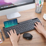 Seenda - Teclado y ratón inalámbricos (2,4 GHz, silencioso, USB, Teclado numérico con Teclado numérico para computadora, Escritorio, PC, portátil, Superficie, Smart TV y Windows 10/8/7 - Negro - Imagen 2