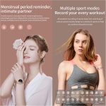GIFTFIT Reloj Inteligente Mujer, Smartwatch Deportivo a Prueba de Agua IP68, 1.1inch Táctil Completa con Caloría, SpO2, Menstrual Registro, Podómetro Pulsera Actividad Inteligente con iOS Android - Imagen 3