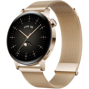 HUAWEI Watch GT 3 46 Mm, Larga Autonomía, AI Running Coach, 100+ Modos Deportivos, Llamadas Bluetooth, posicionamiento de Cinco Sistemas, monitoreo de SpO4, Compatible con iPhone y Android, Oro