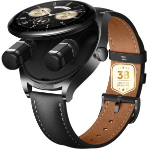 HUAWEI WATCH Buds Smartwatch, reloj inteligente y auriculares 2 en 1, Controles táctiles en una amplia área de la aurícula, Cancelación de ruido mediante IA, Android & iOS, Negro, 38 Meses de garantía