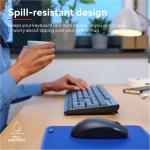 Trust Primo - Juego de Teclado y ratón inalámbrico, diseño alemán QWERTZ, Teclas Planas, a Prueba de Salpicaduras, ratón inalámbrico ambidiestro, Receptor USB, Teclado inalámbrico para PC, Ordenador, - Imagen 4